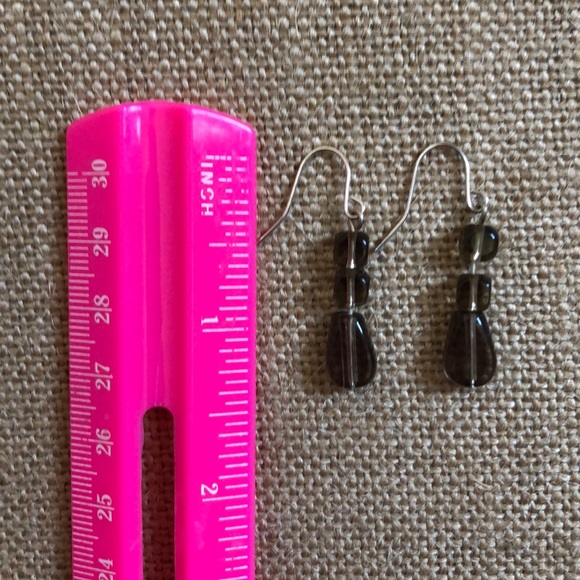 Greens and Brown Glass Necklace and Earring Set - Picture 6 of 8